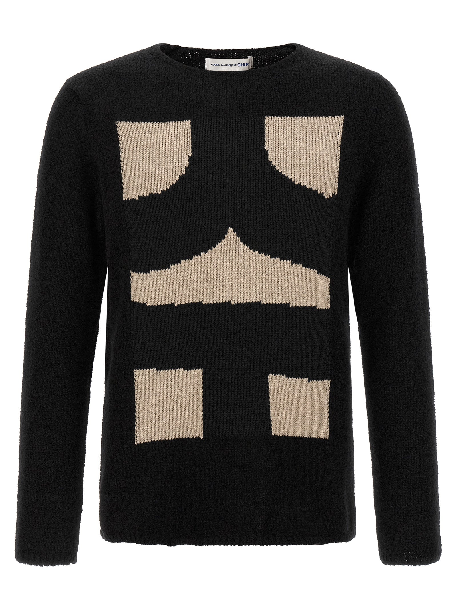 Comme Des Garçons Black Polyester Cardigan