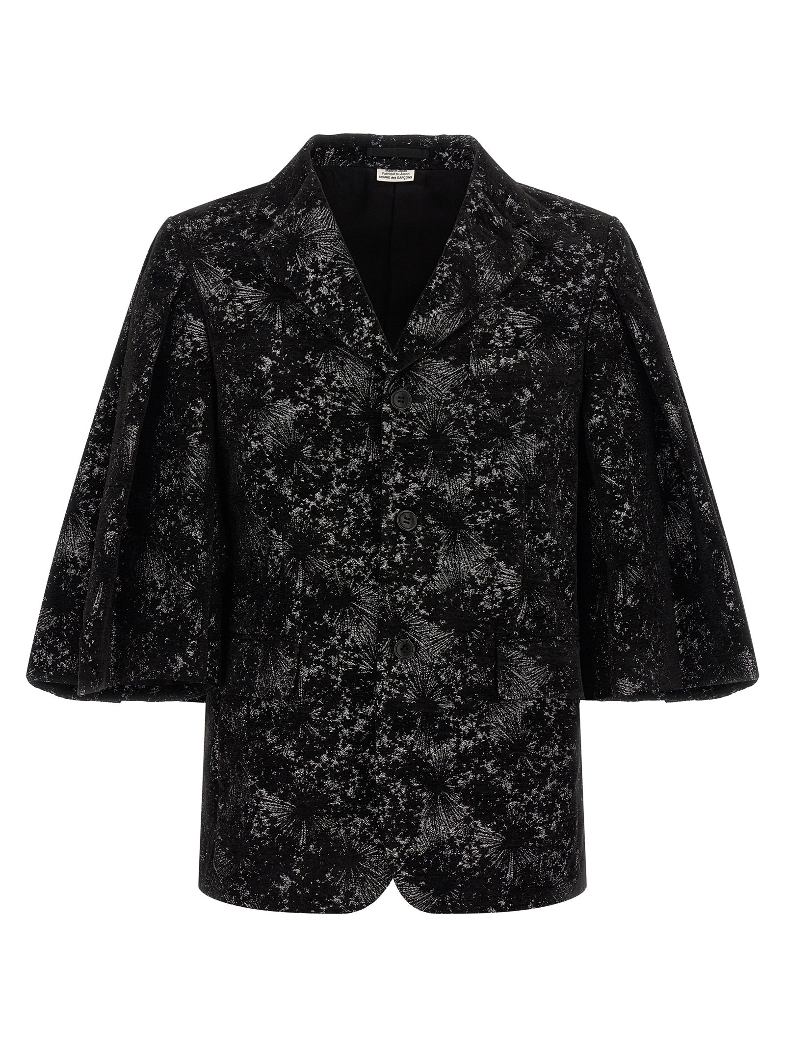 Comme Des Garçons Black Polyester Blazer