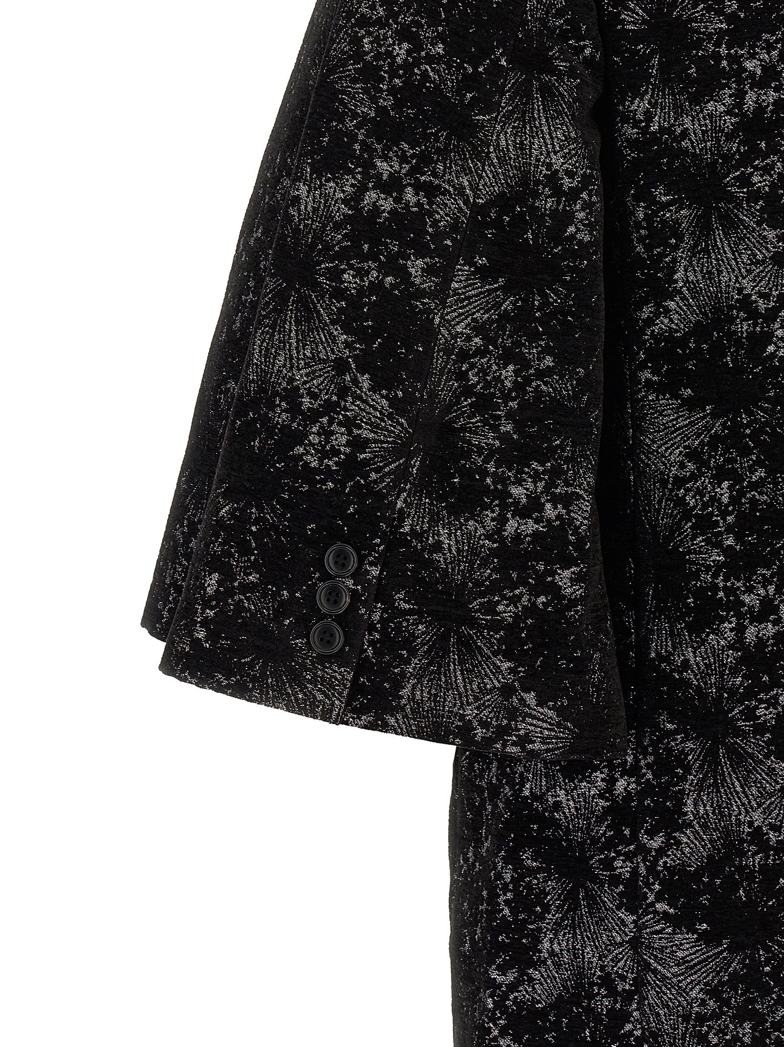 Comme Des Garçons Black Polyester Blazer