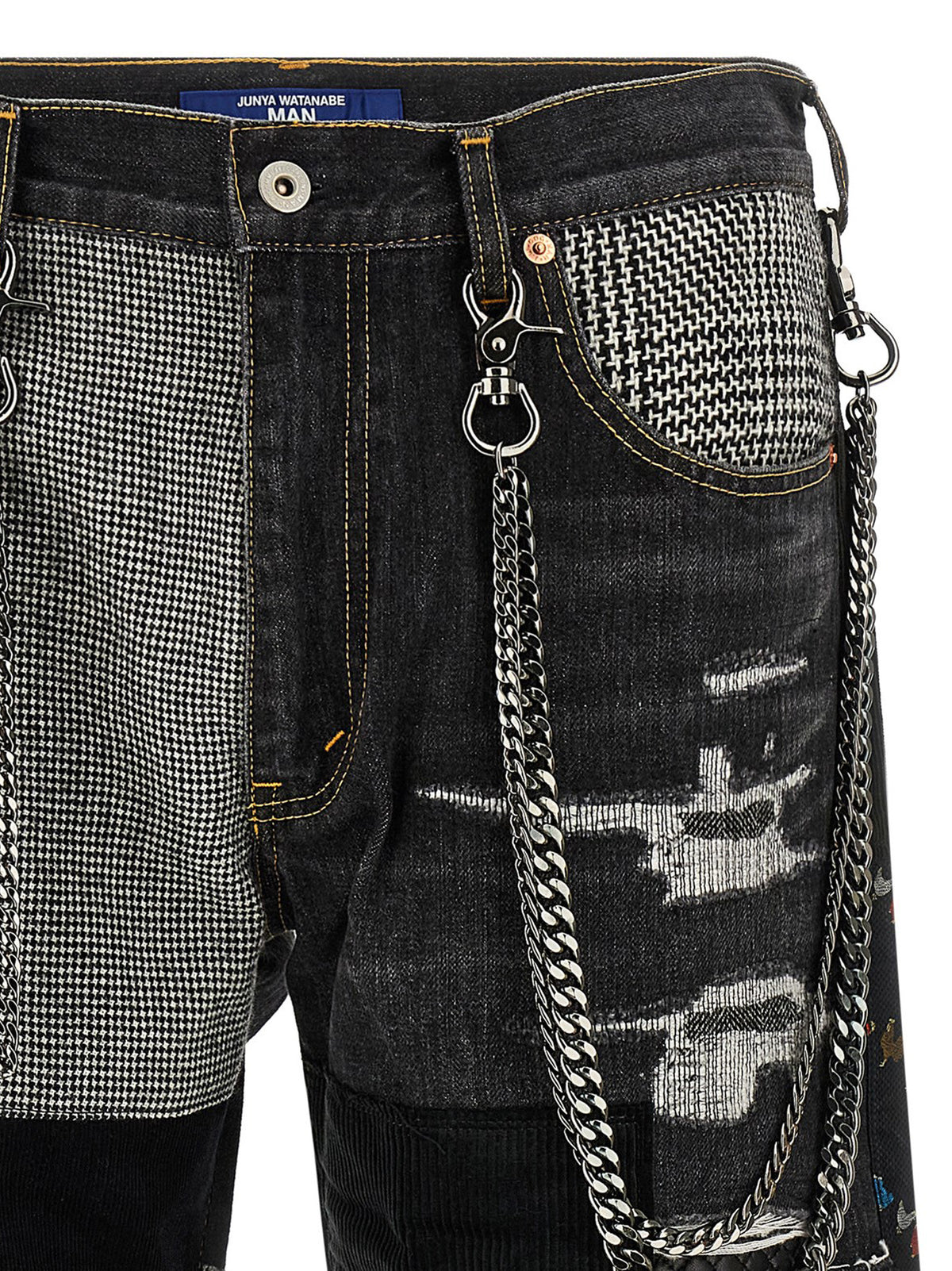 Junya Watanabe Blue Cotton Jeans Denim