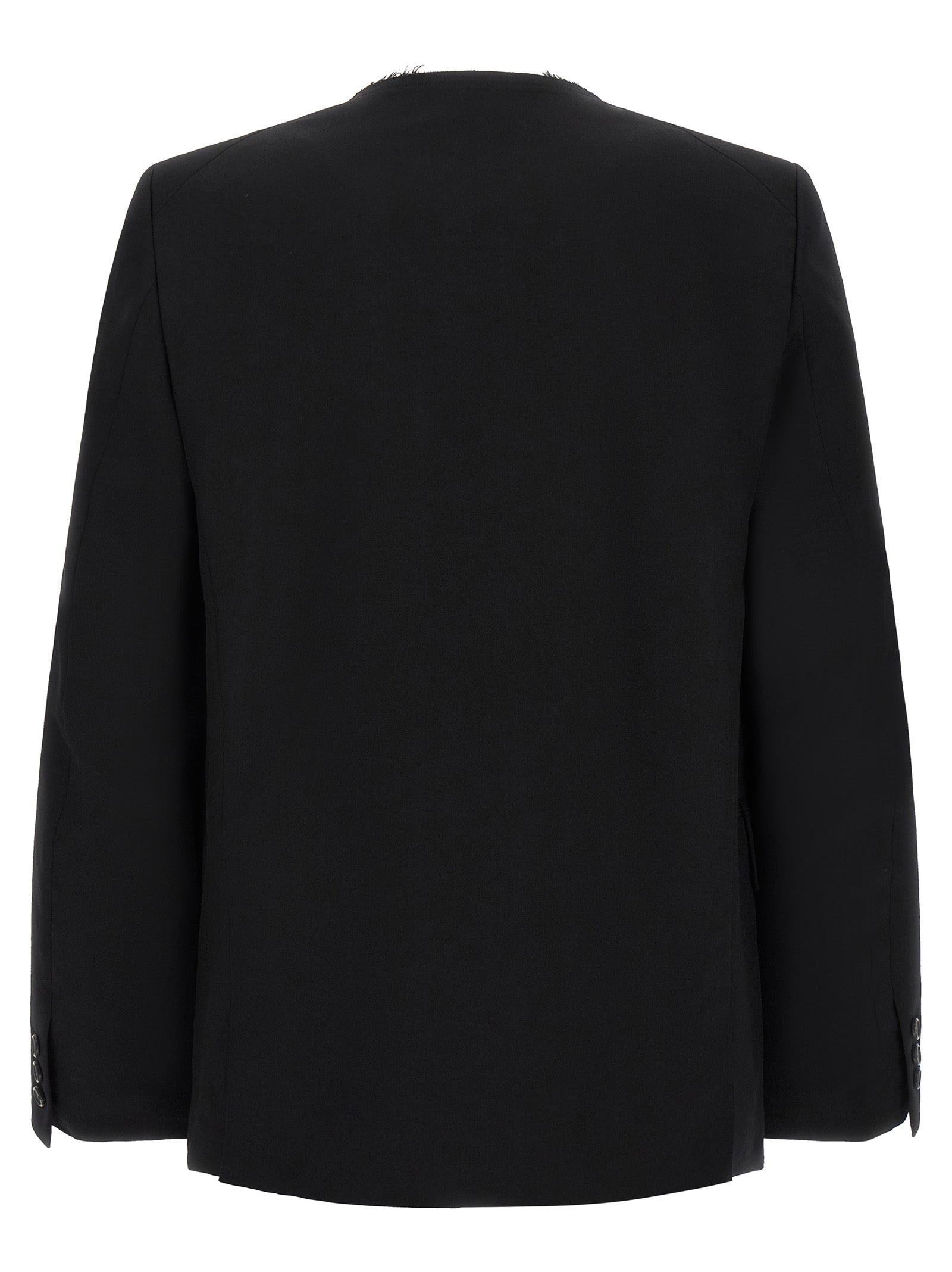 Comme Des Garçons Black Wool Blazer