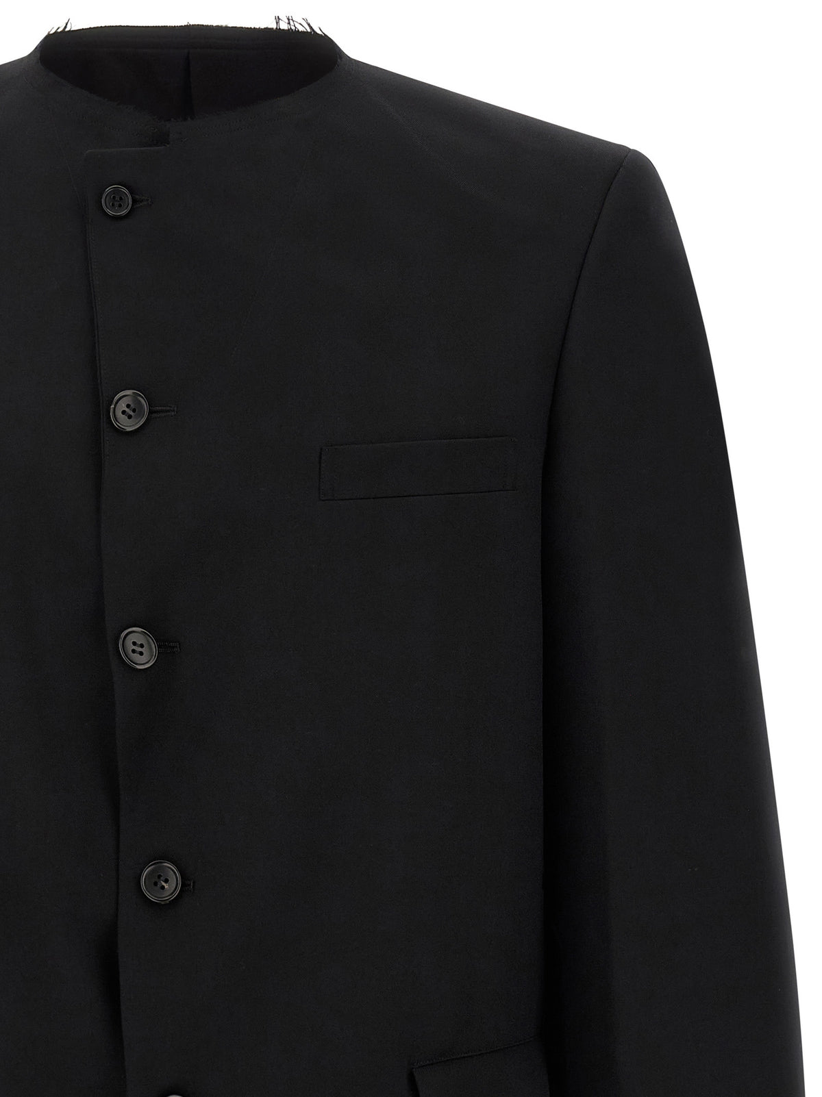 Comme Des Garçons Black Wool Blazer