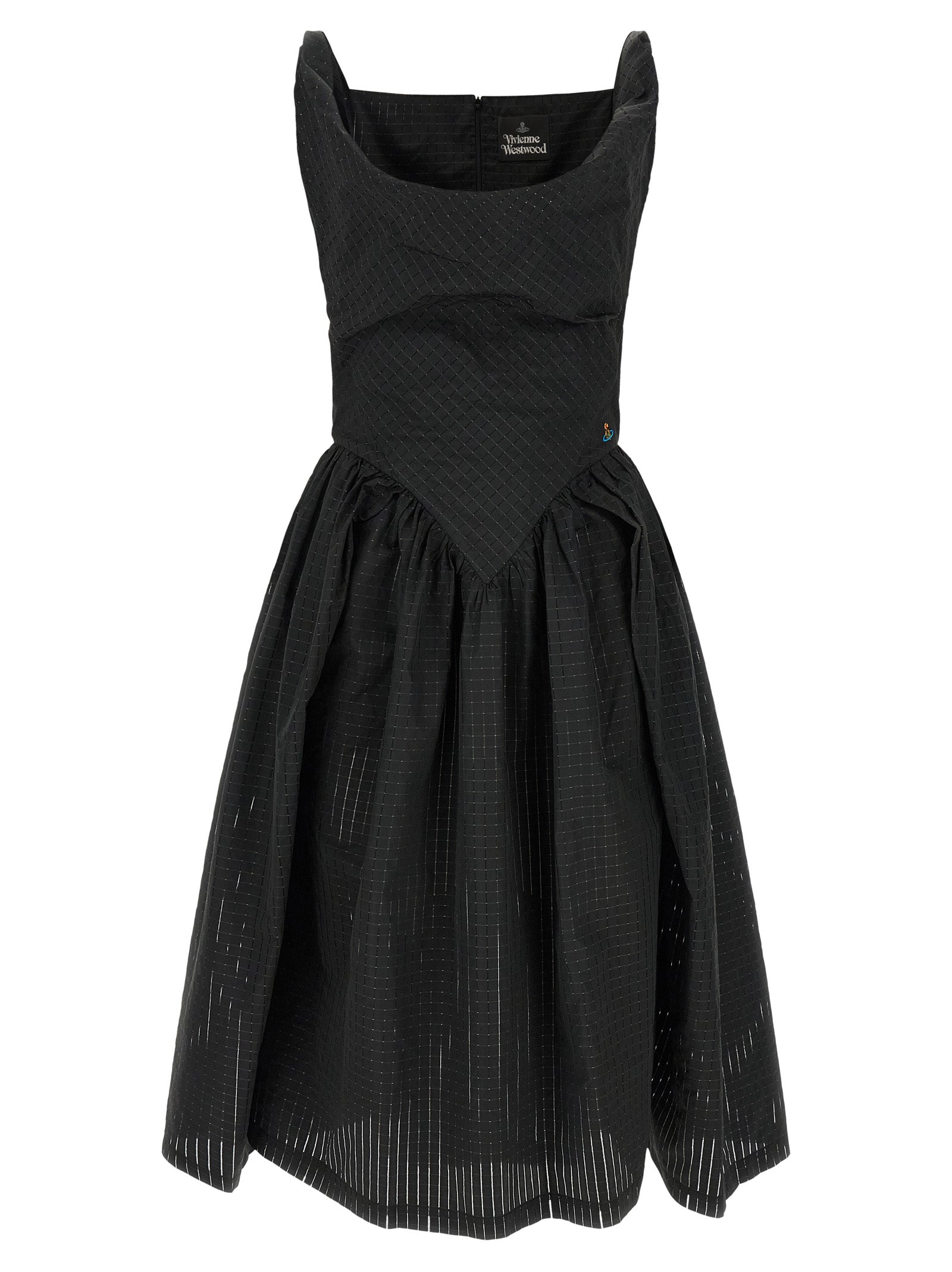 Vivienne Westwood Black Polyester Midi Dress