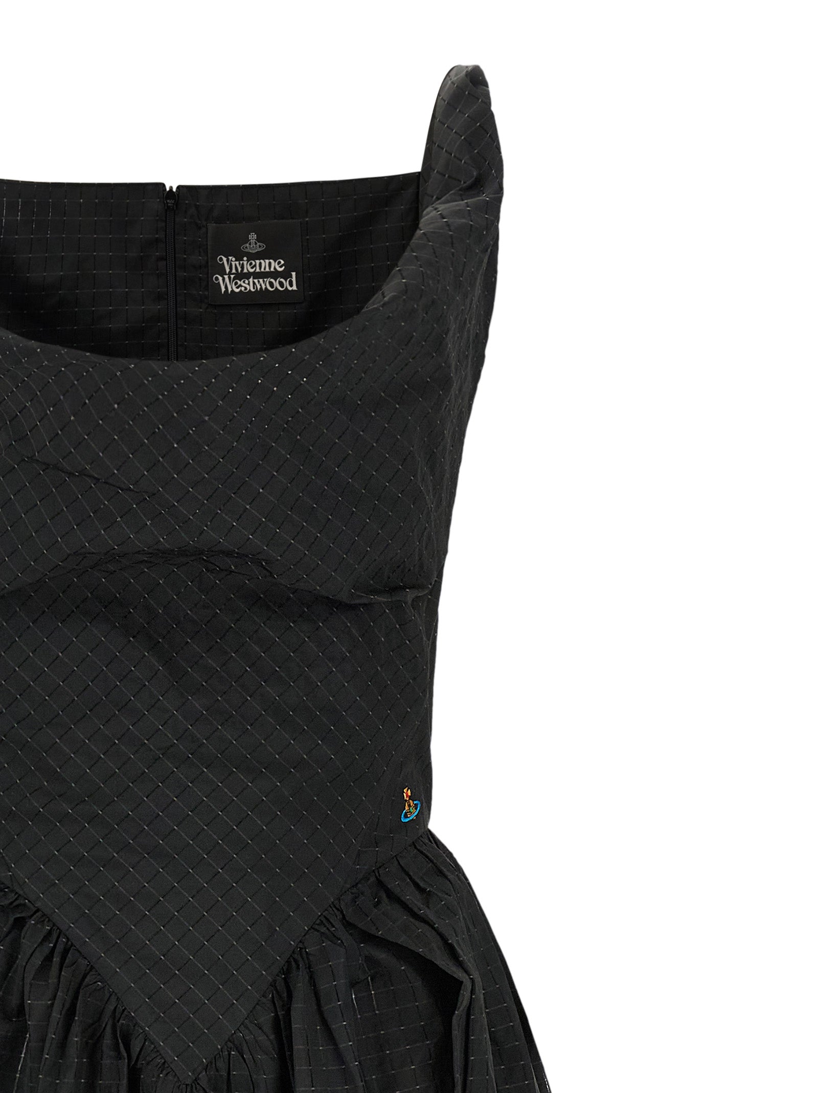 Vivienne Westwood Black Polyester Midi Dress