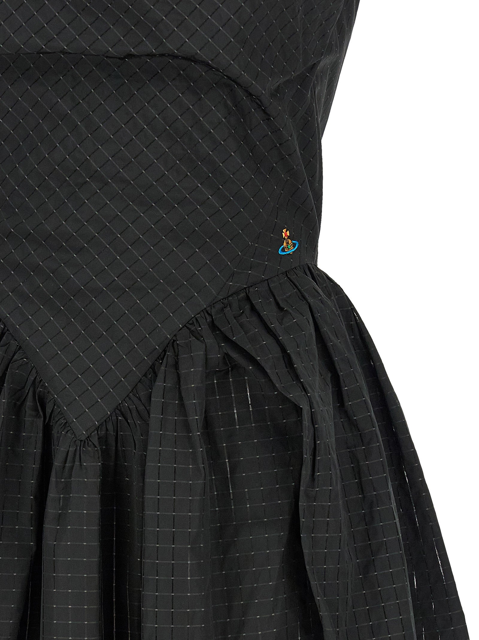 Vivienne Westwood Black Polyester Midi Dress