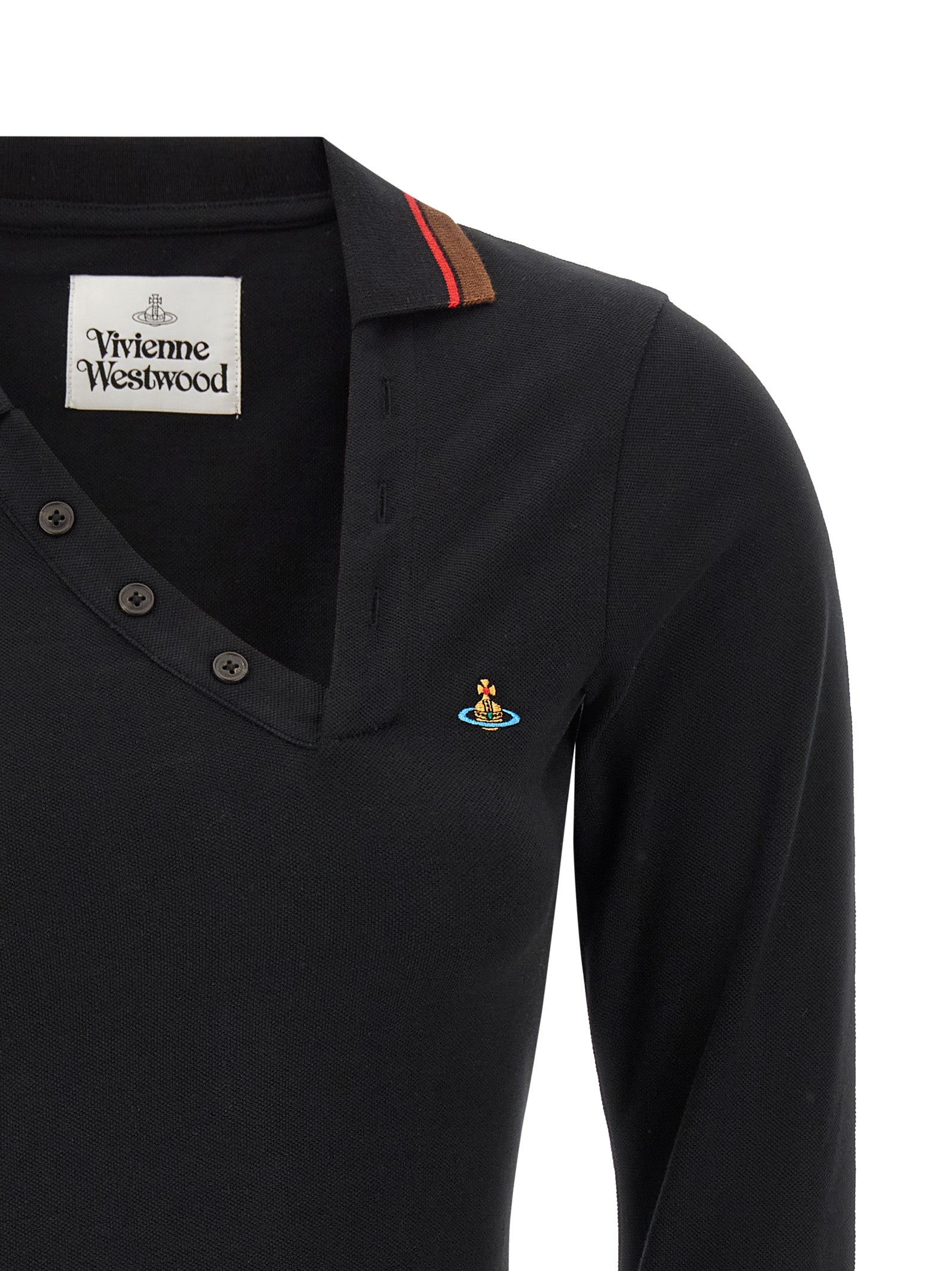 Vivienne Westwood Black Cotton Polo Shirt