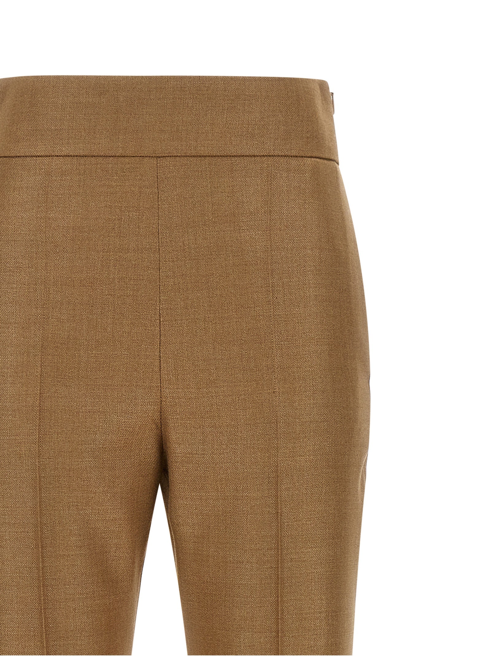 Valentino Garavani Beige Virgin Wool Dress Pants