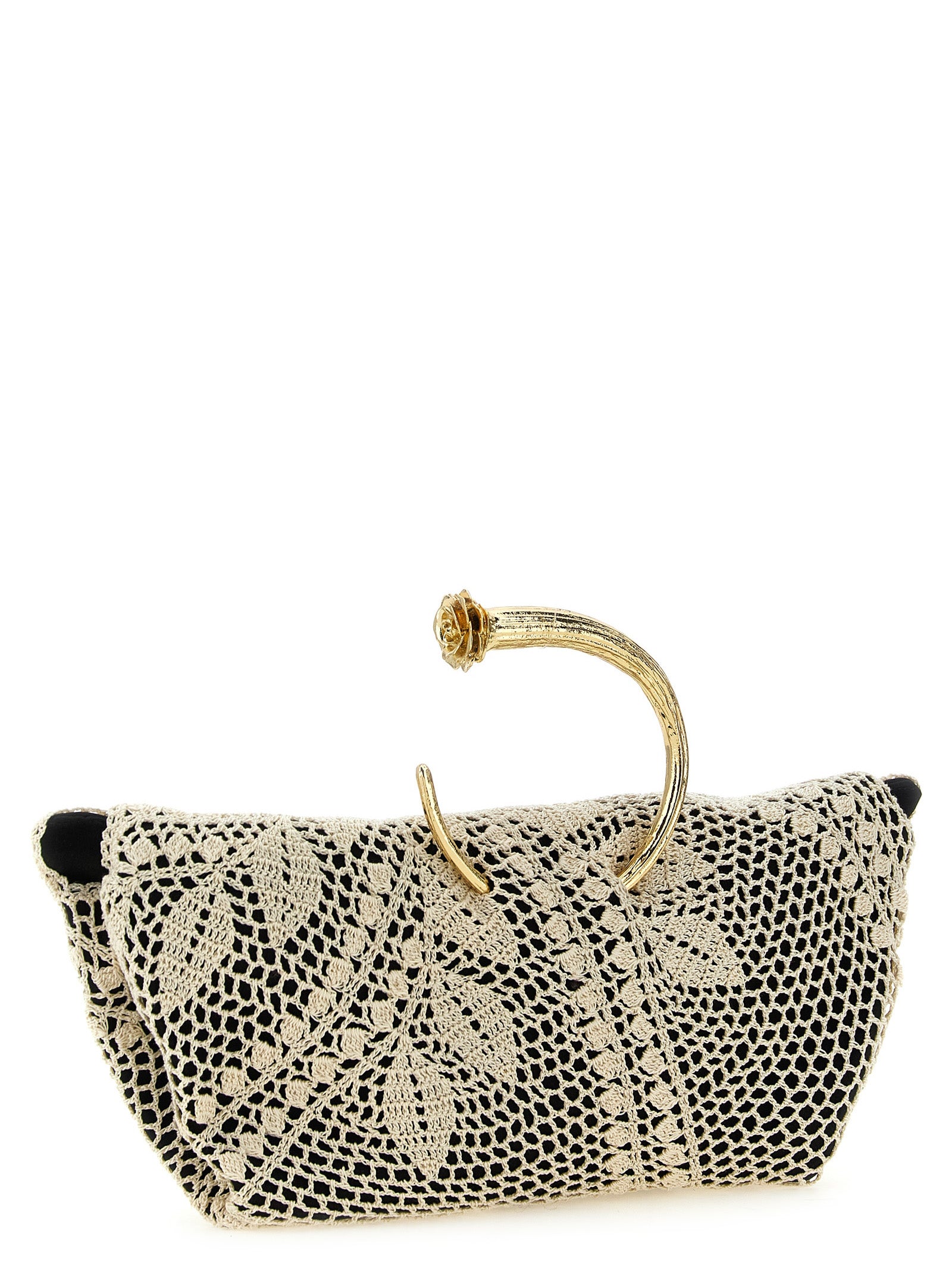 Magda Butrym Bicolor Silk Clutch Bag