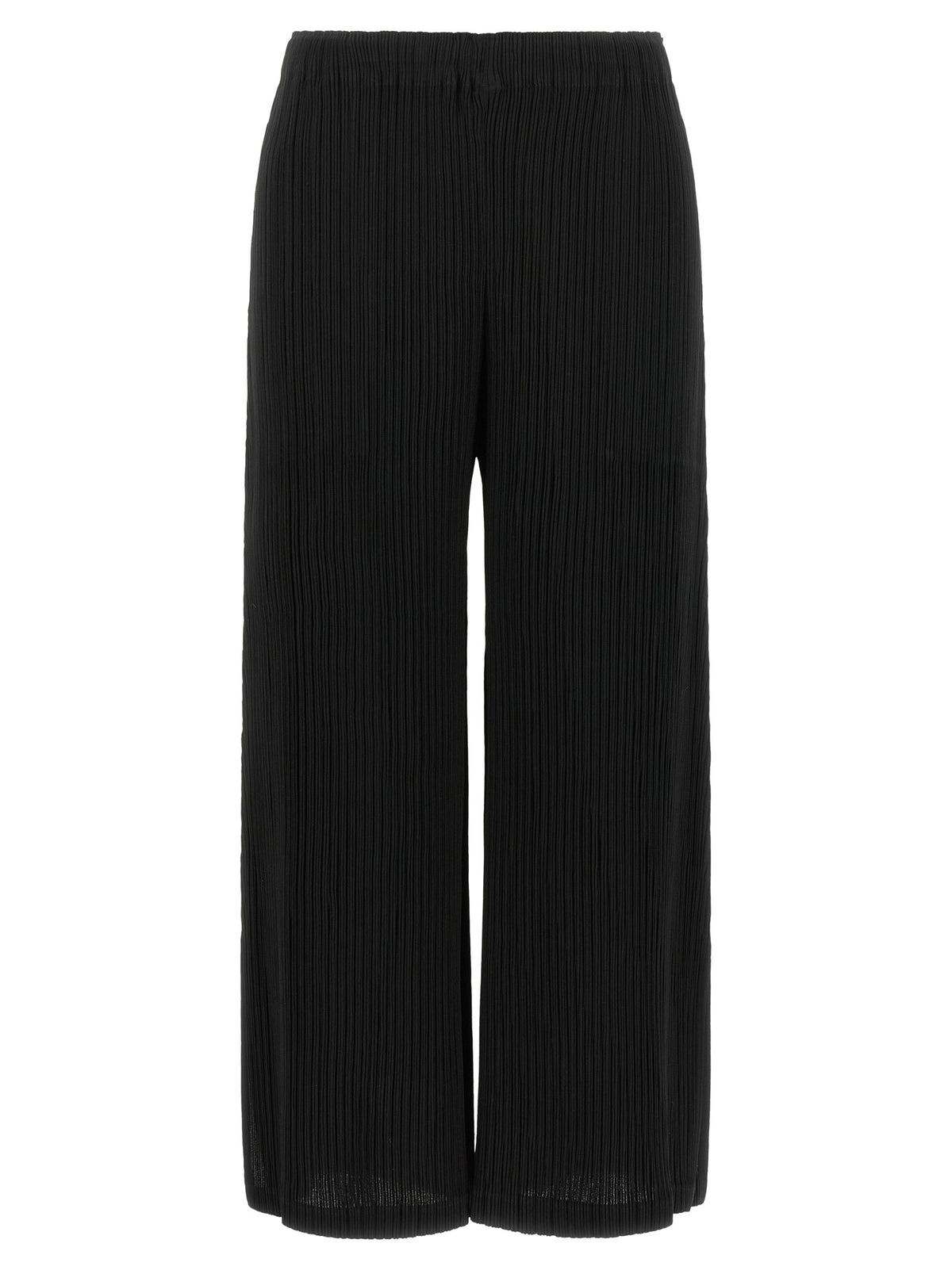 Issey Miyake Black Polyester Casual Pants