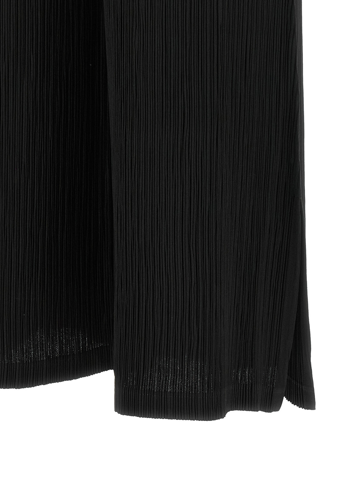Issey Miyake Black Polyester Casual Pants