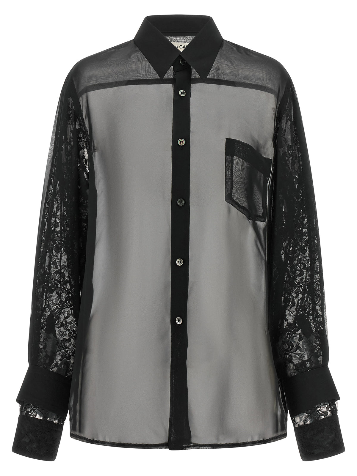Comme Des Garçons Black Polyester Blouse