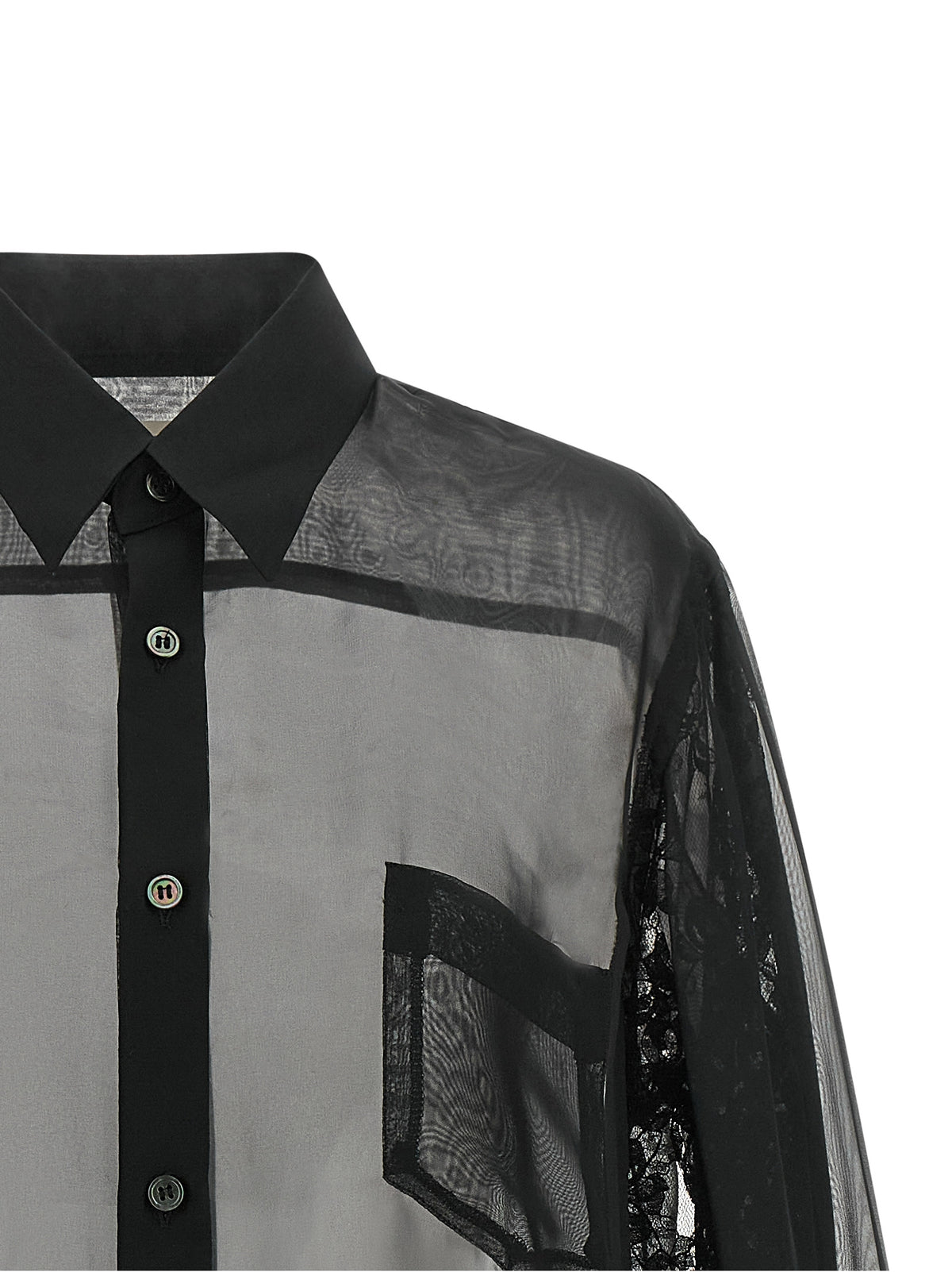 Comme Des Garçons Black Polyester Blouse