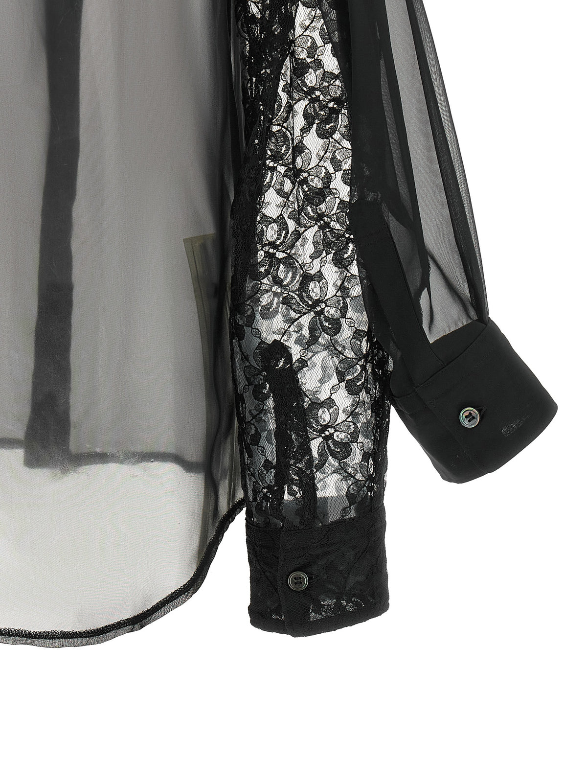 Comme Des Garçons Black Polyester Blouse