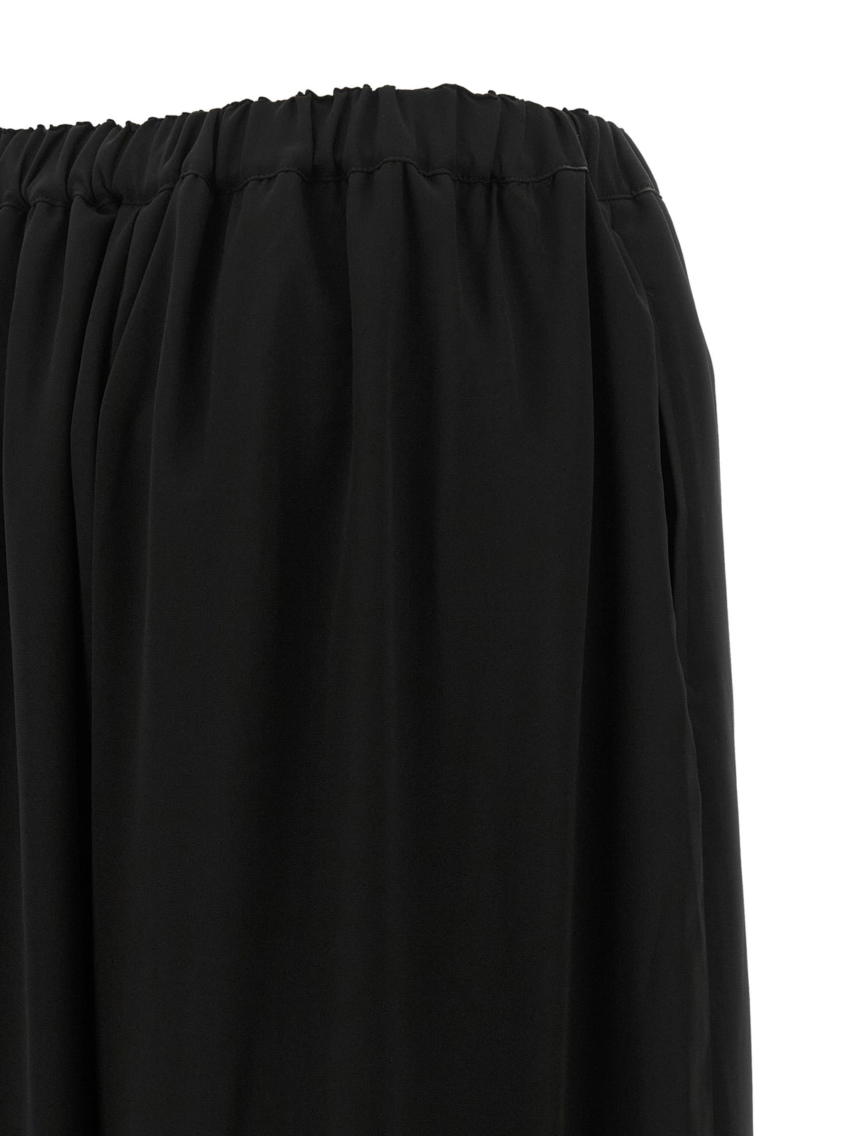 Comme Des Garçons Black Wool Casual Pants