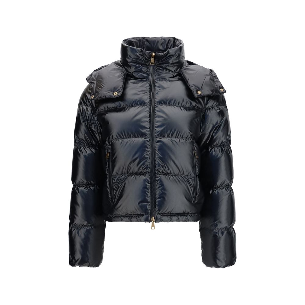 Moncler Black Nylon Full-Length Jacket