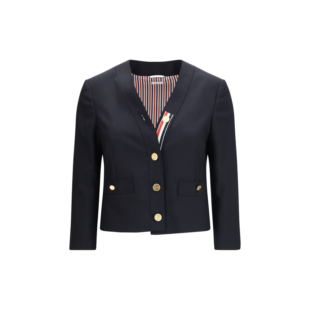 Thom Browne Blue Wool Oves Aries Jacket