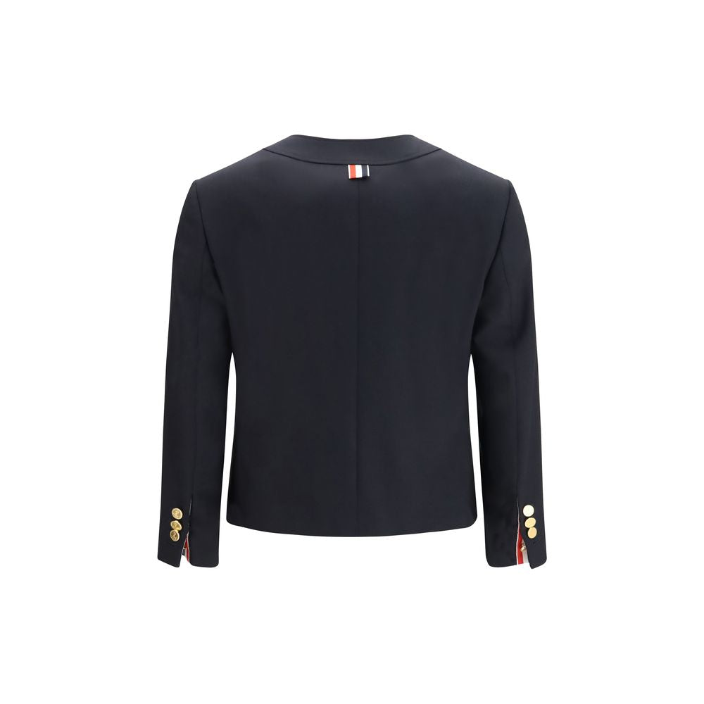 Thom Browne Blue Wool Oves Aries Jacket