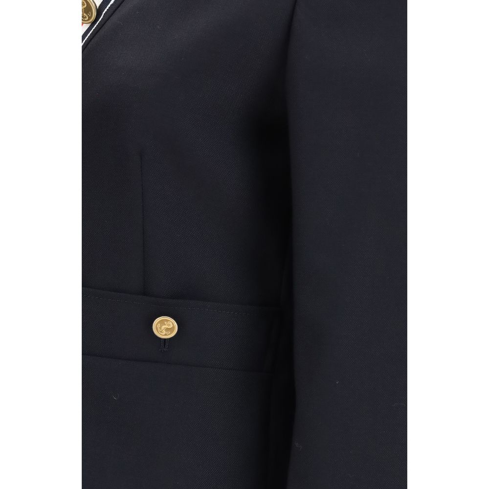 Thom Browne Blue Wool Oves Aries Jacket
