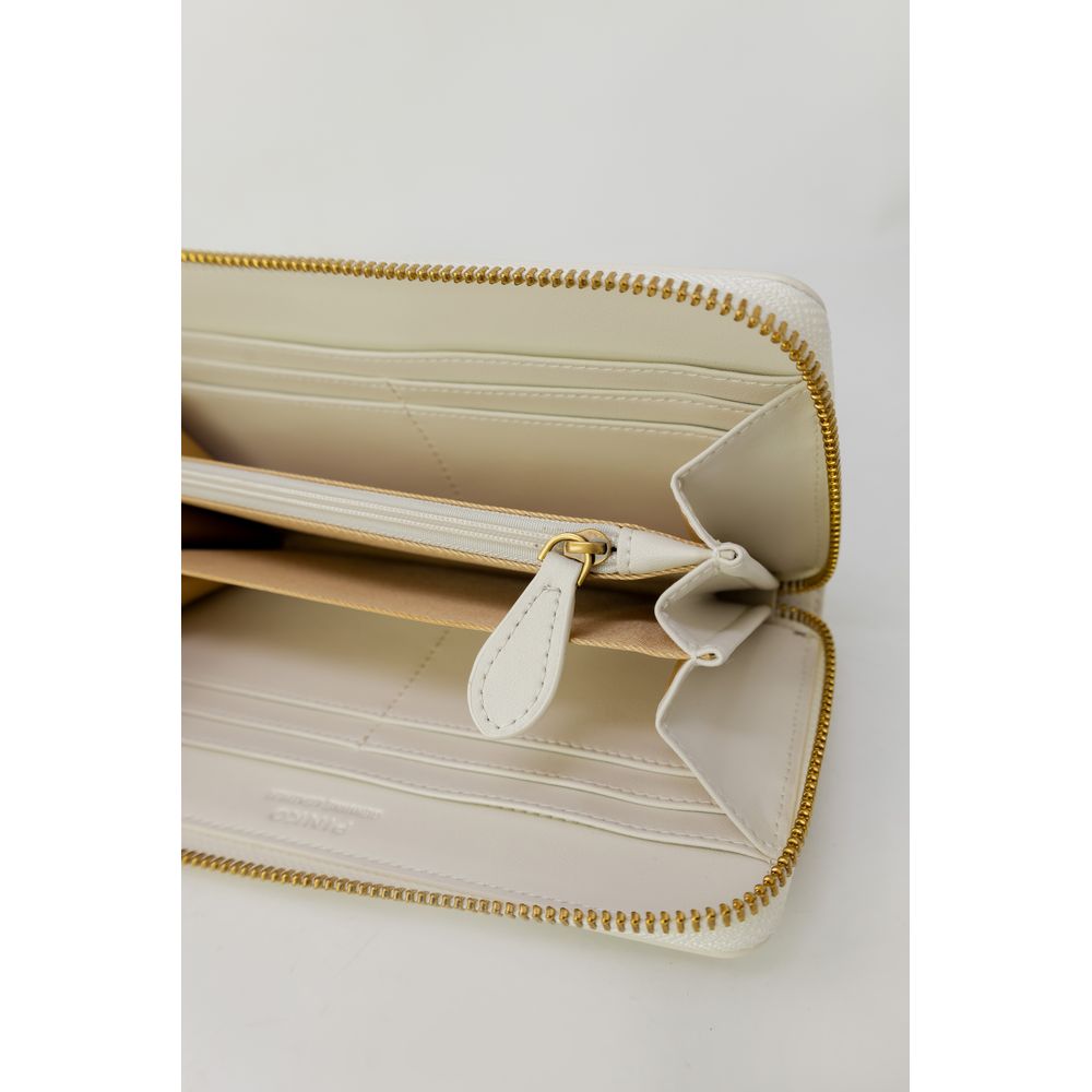 PINKO Cream Leather Wallet