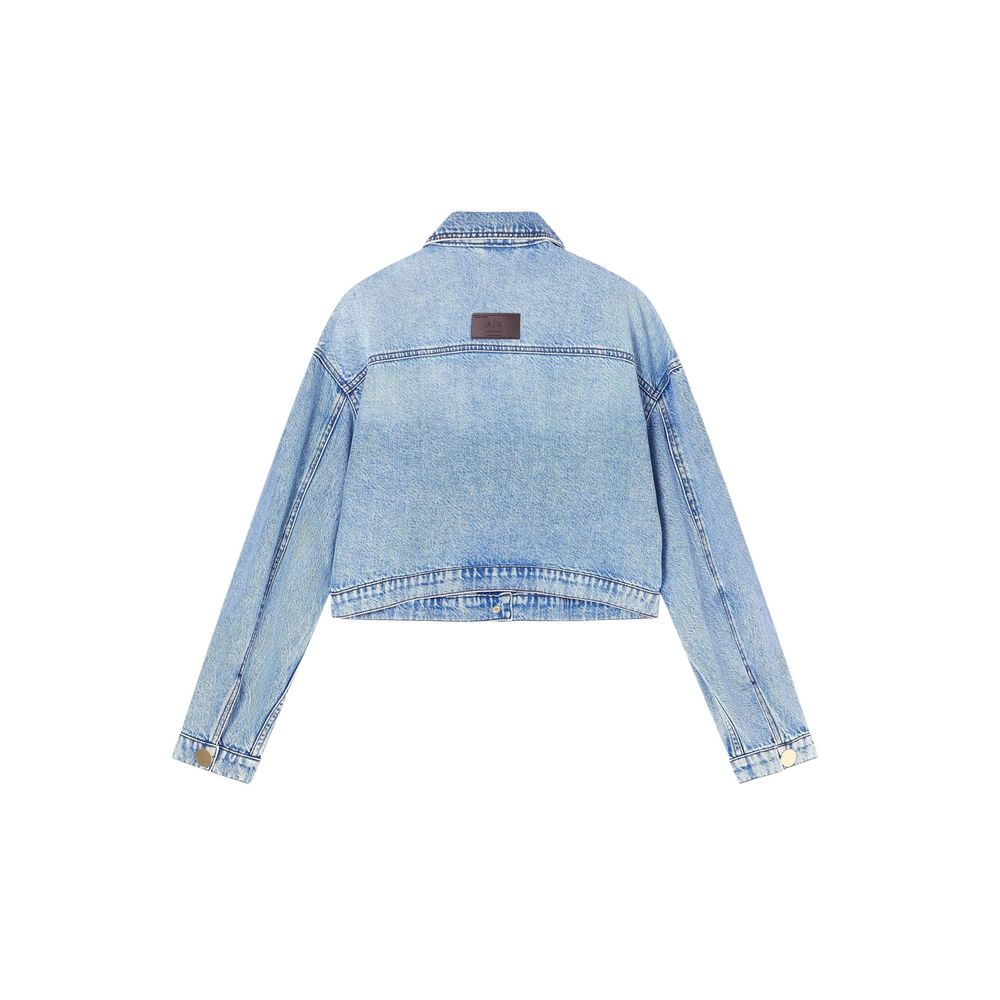 Armani Exchange Blue Kapok Denim Jacket