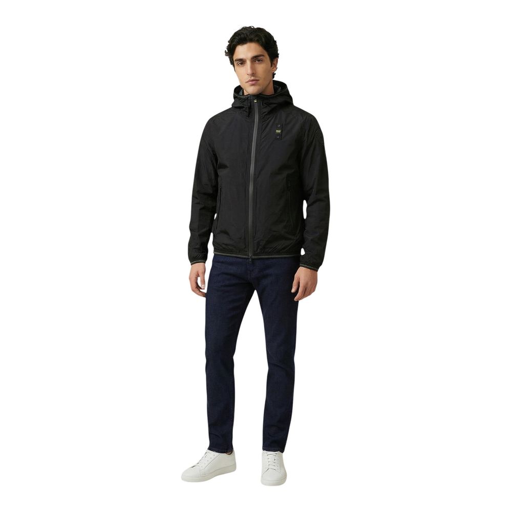 Blauer Black Polyamide Shell Jacket