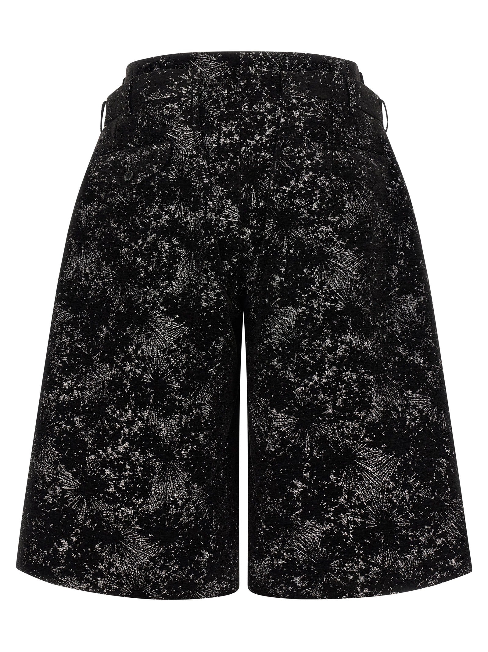Comme Des Garçons Black Polyester Bermuda Shorts