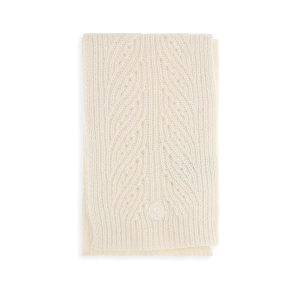 Moncler Beige Wool Oves Aries Scarf