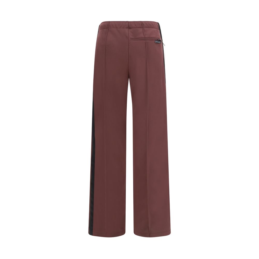 Courrèges Bordeaux Polyester Casual Pants