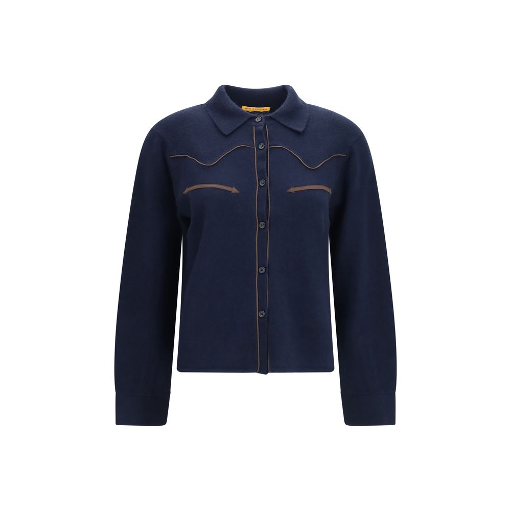 Guest in Residence Blue Cashmere Shirt