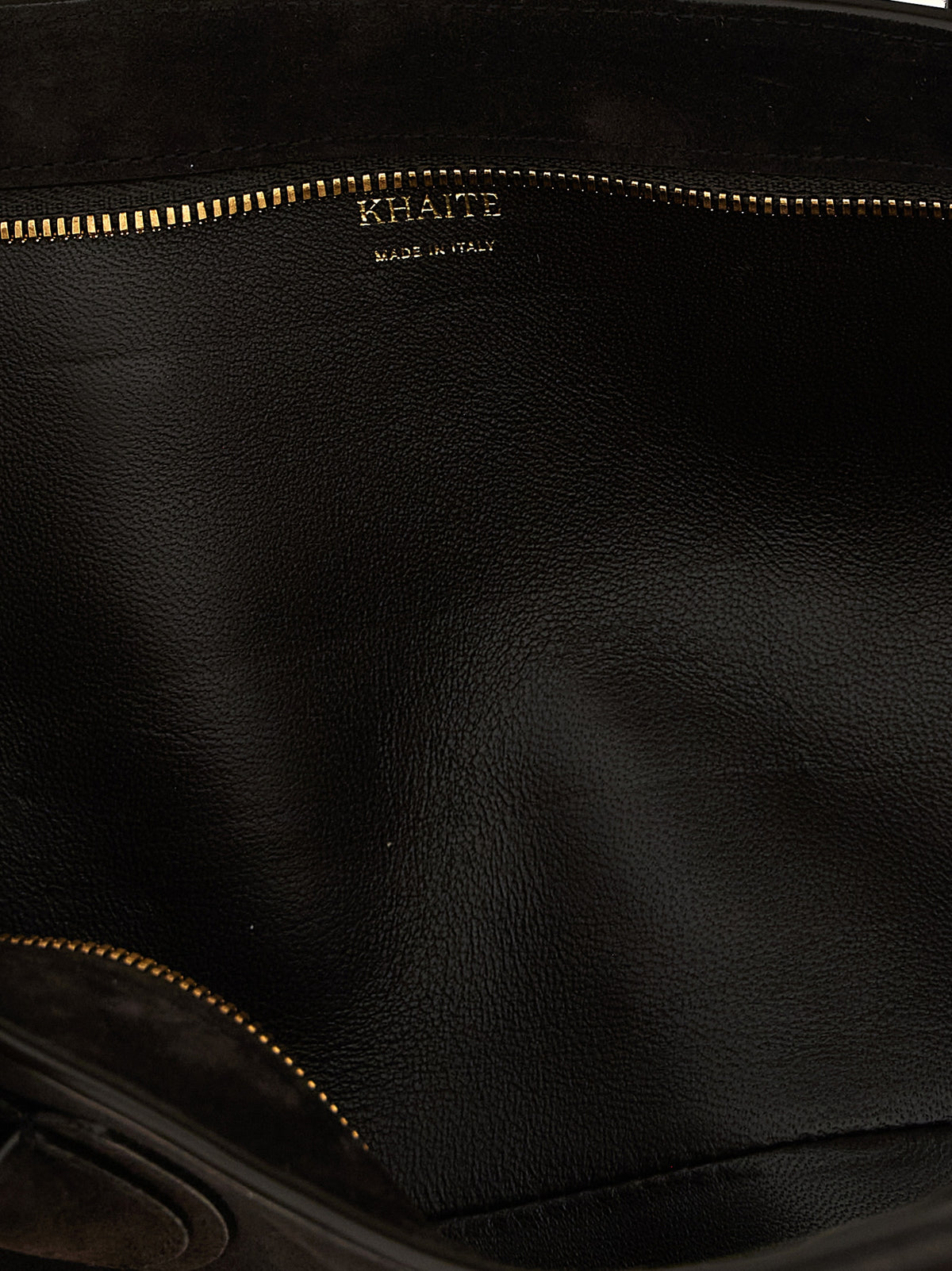 Khaite Brown Calfskin Shoulder Bag