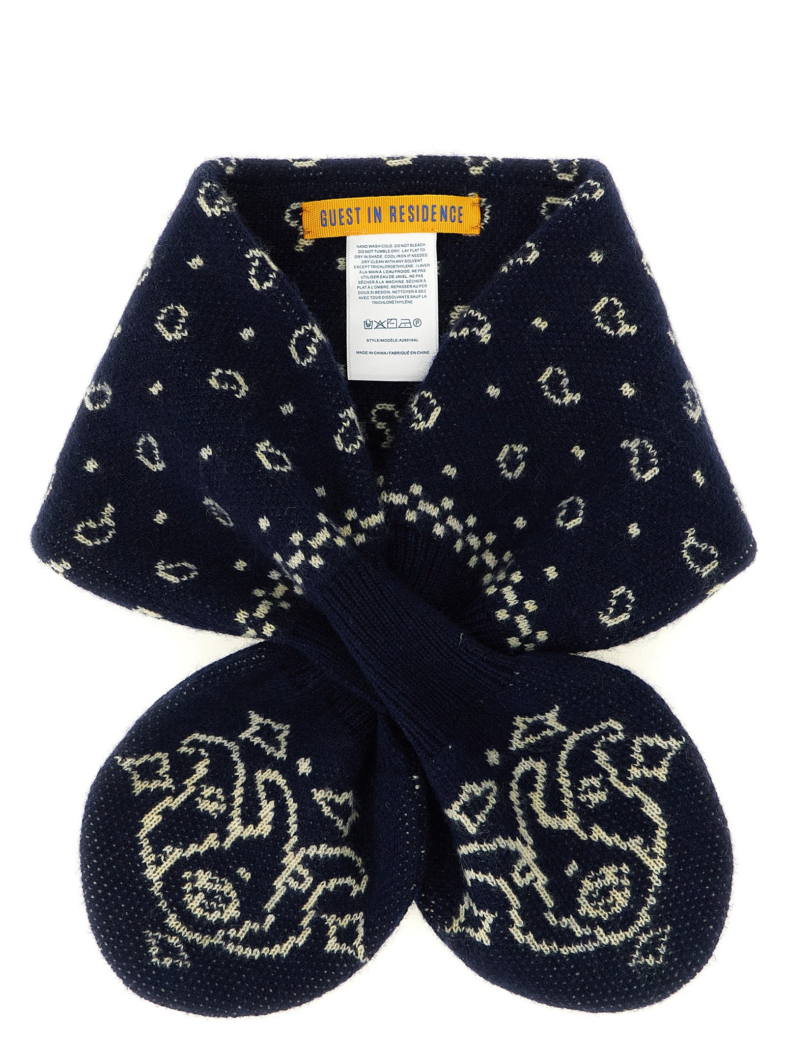 Guest in Residence Blue Wool Foulard