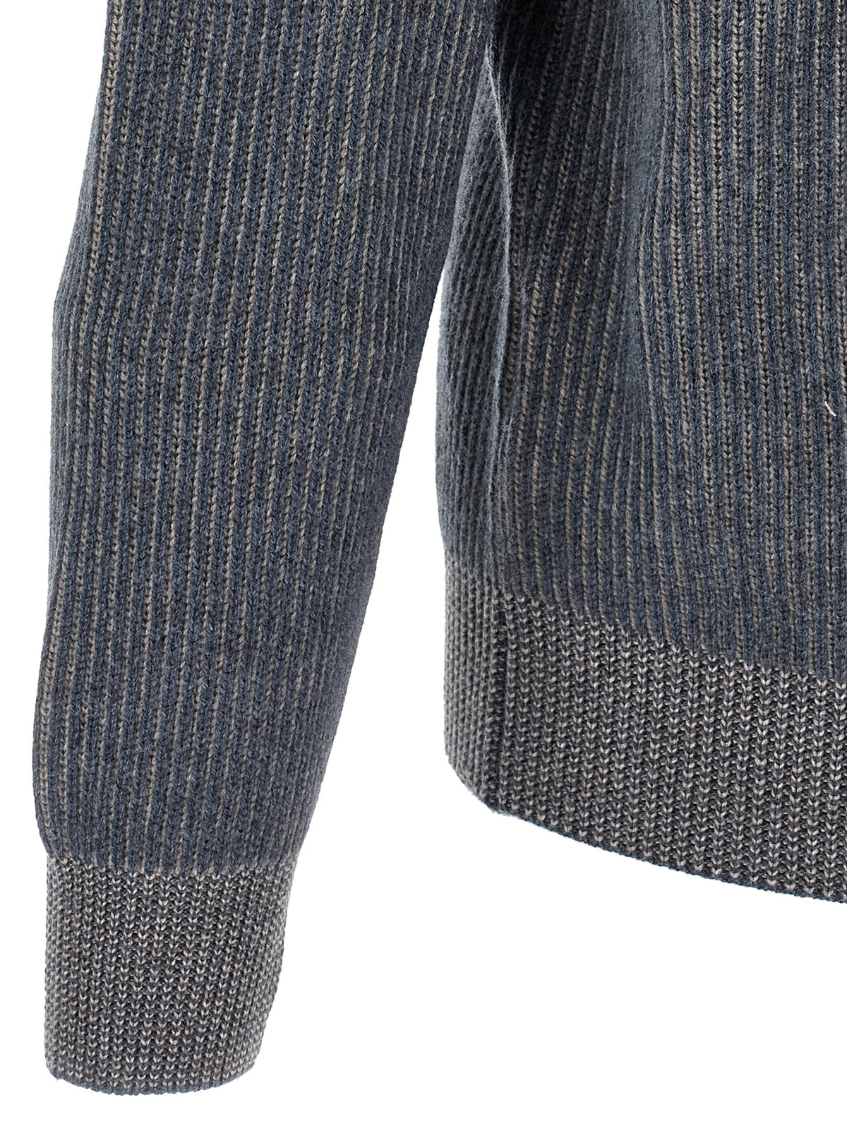 Brunello Cucinelli Blue Cashmere Cardigan