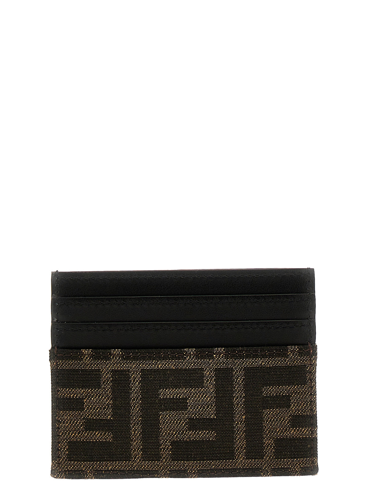 Fendi Brown Calfskin Cardholder