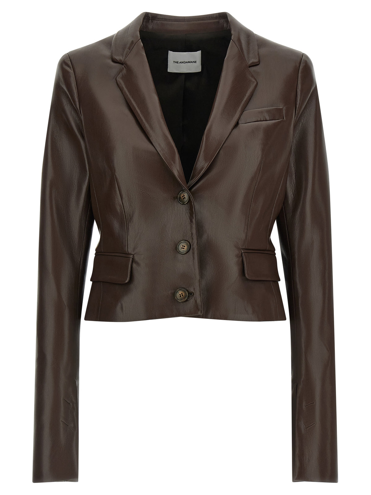 The Andamane Brown Polyester Blazer