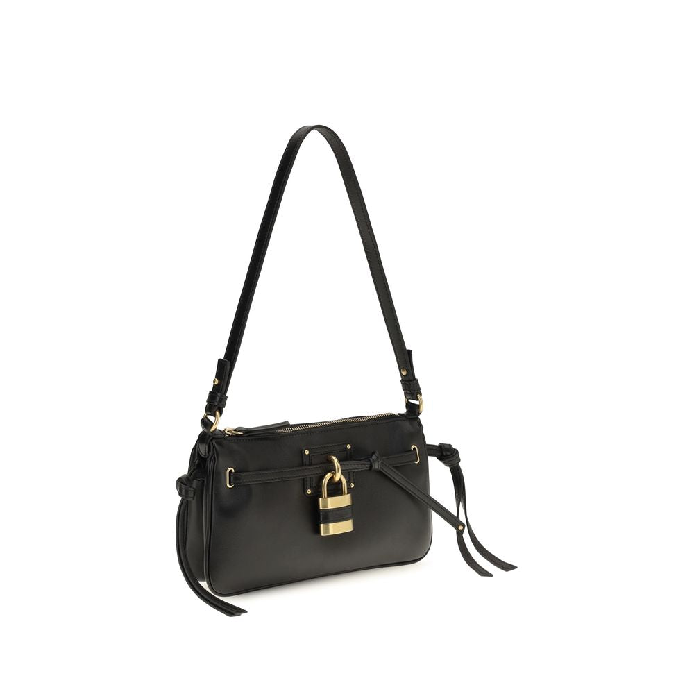 Chloé Black Calf Leather Bos Taurus Shoulder Bag