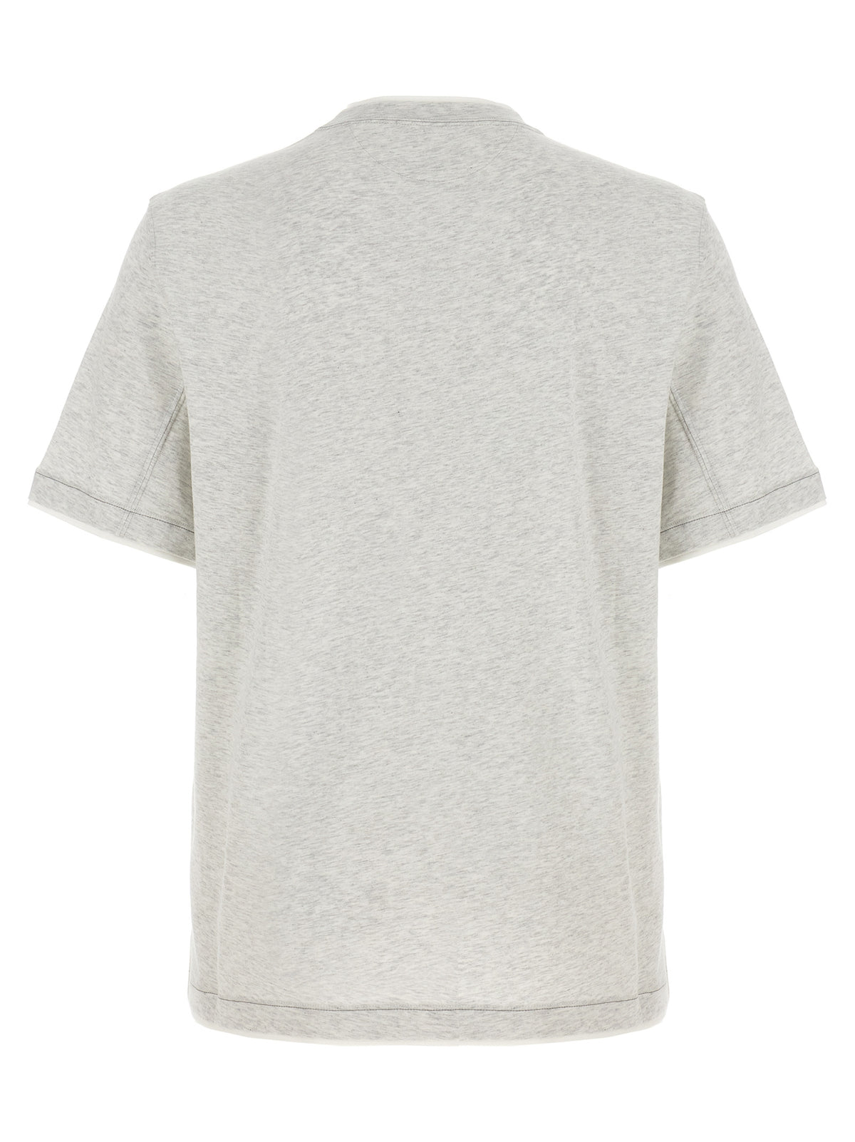 Brunello Cucinelli Gray Cotton T-Shirt