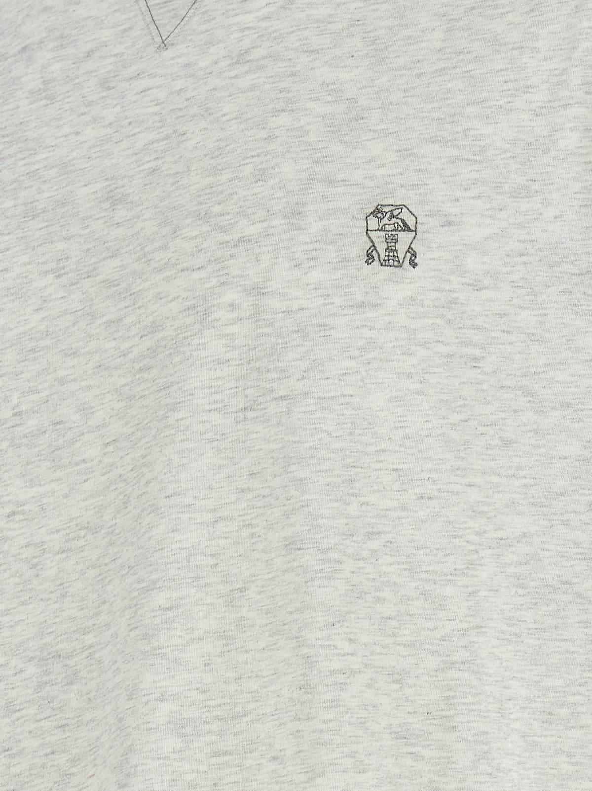 Brunello Cucinelli Gray Cotton T-Shirt