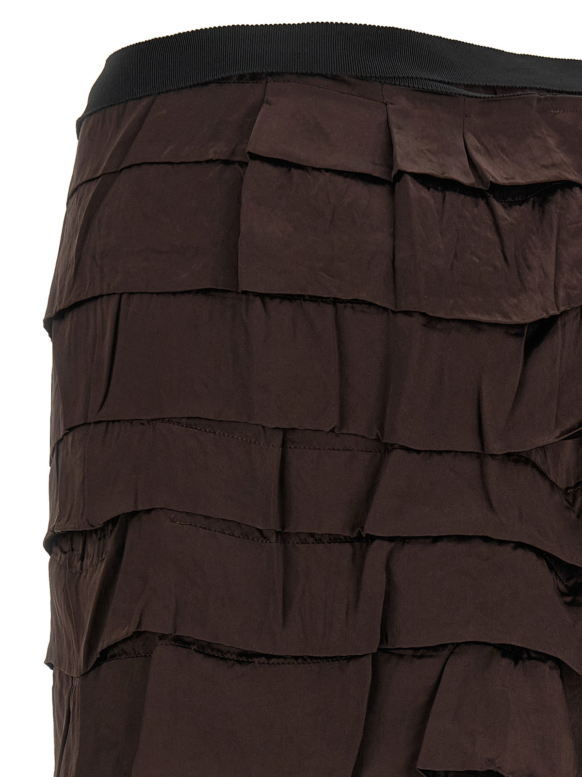 Prada Multicolor Silk Midi Skirt