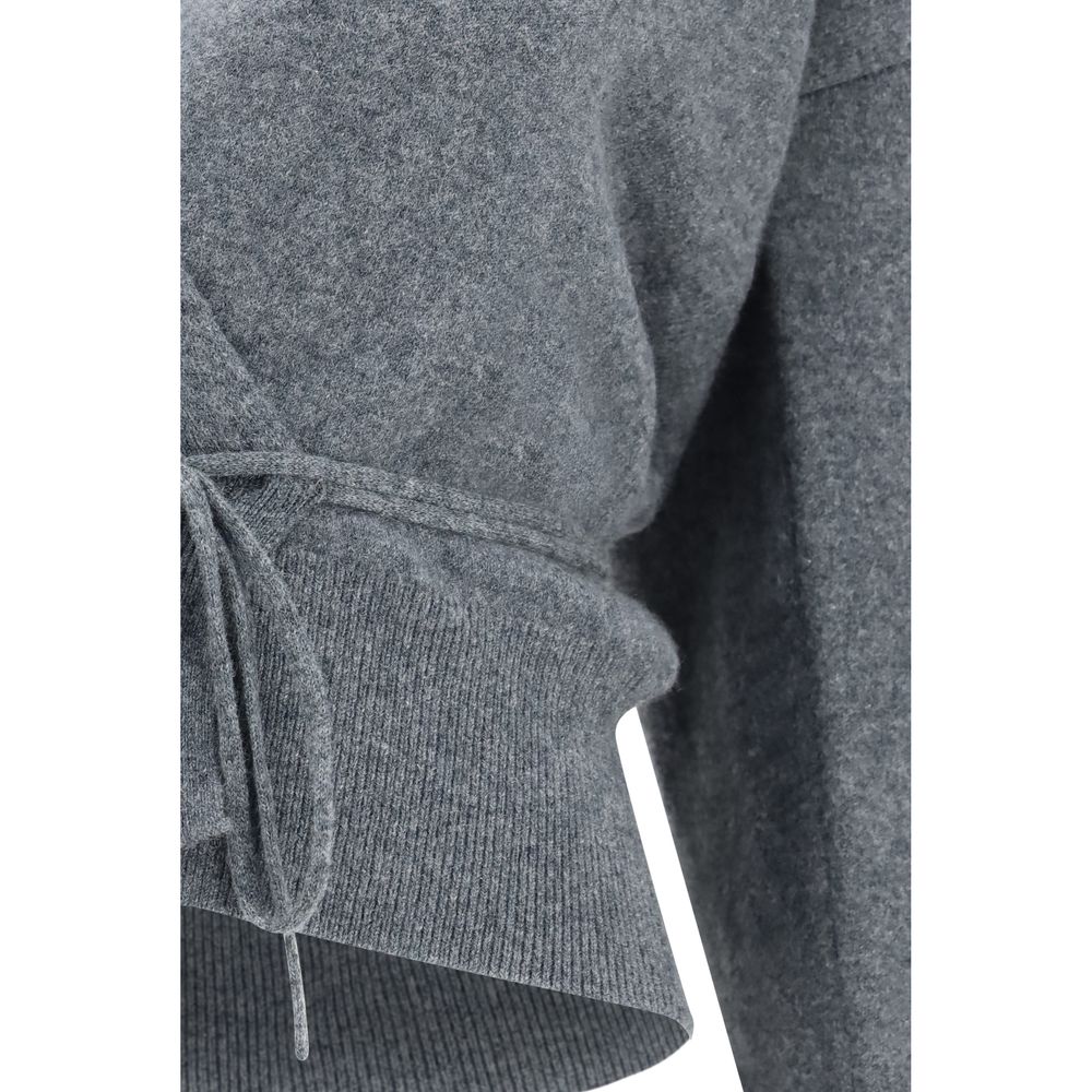 Extreme Cashmere Gray Cashmere Cardigan