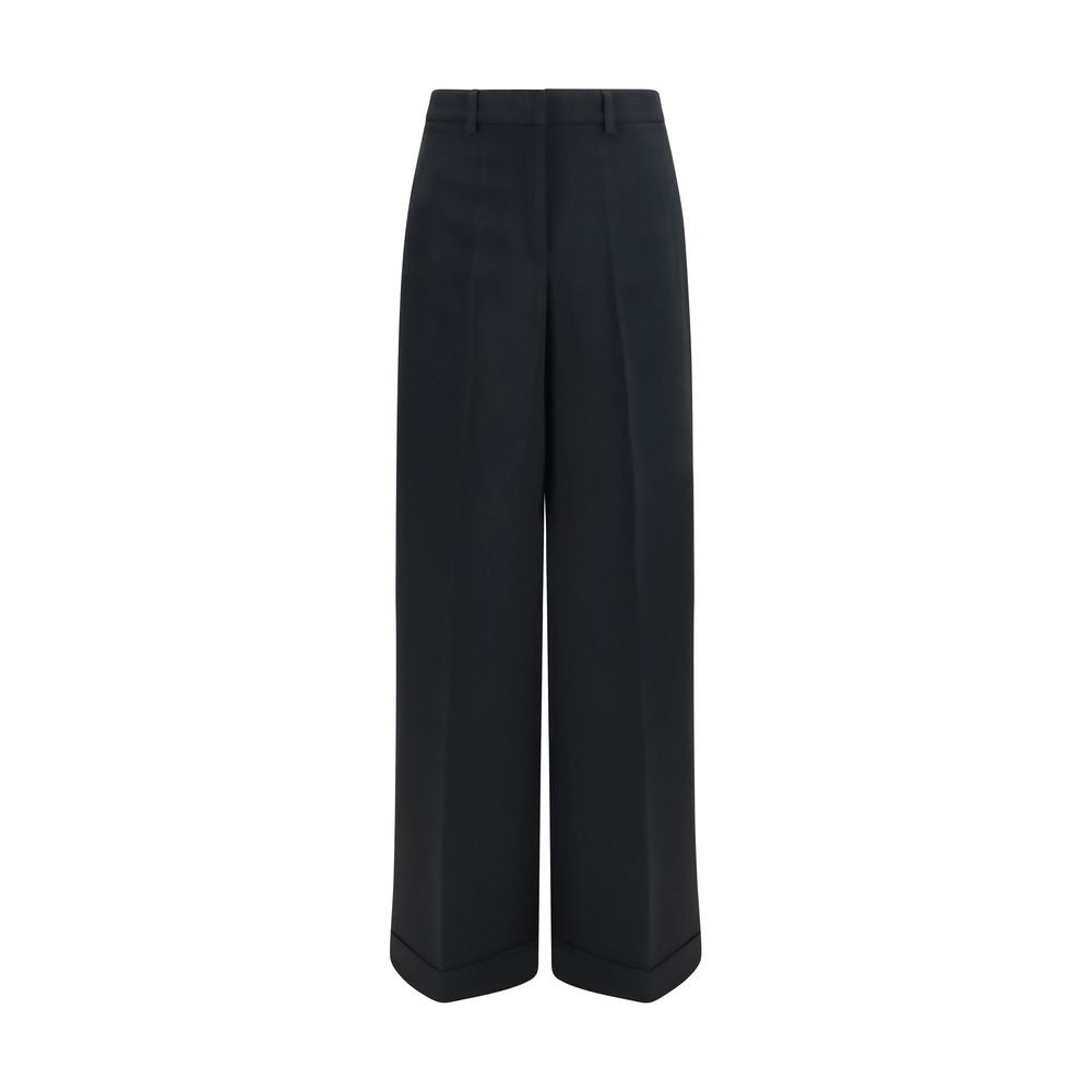 Fabiana Filippi Black Acetate Casual Pants