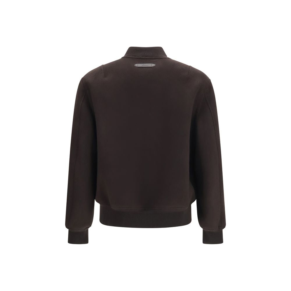 Brioni Brown Wool Oves Aries Bomber