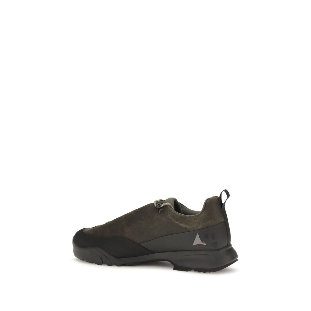 ROA Brown Calf Leather Bos Taurus Athletic Sneakers