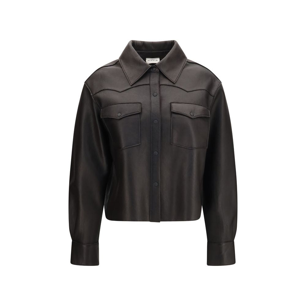 P.A.R.O.S.H. Black Lamb Leather Leather Jacket
