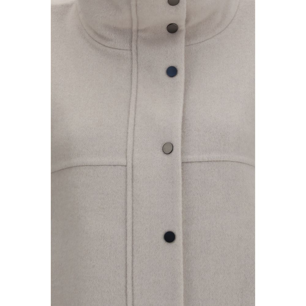 Brunello Cucinelli Gray Wool Oves Aries Jacket