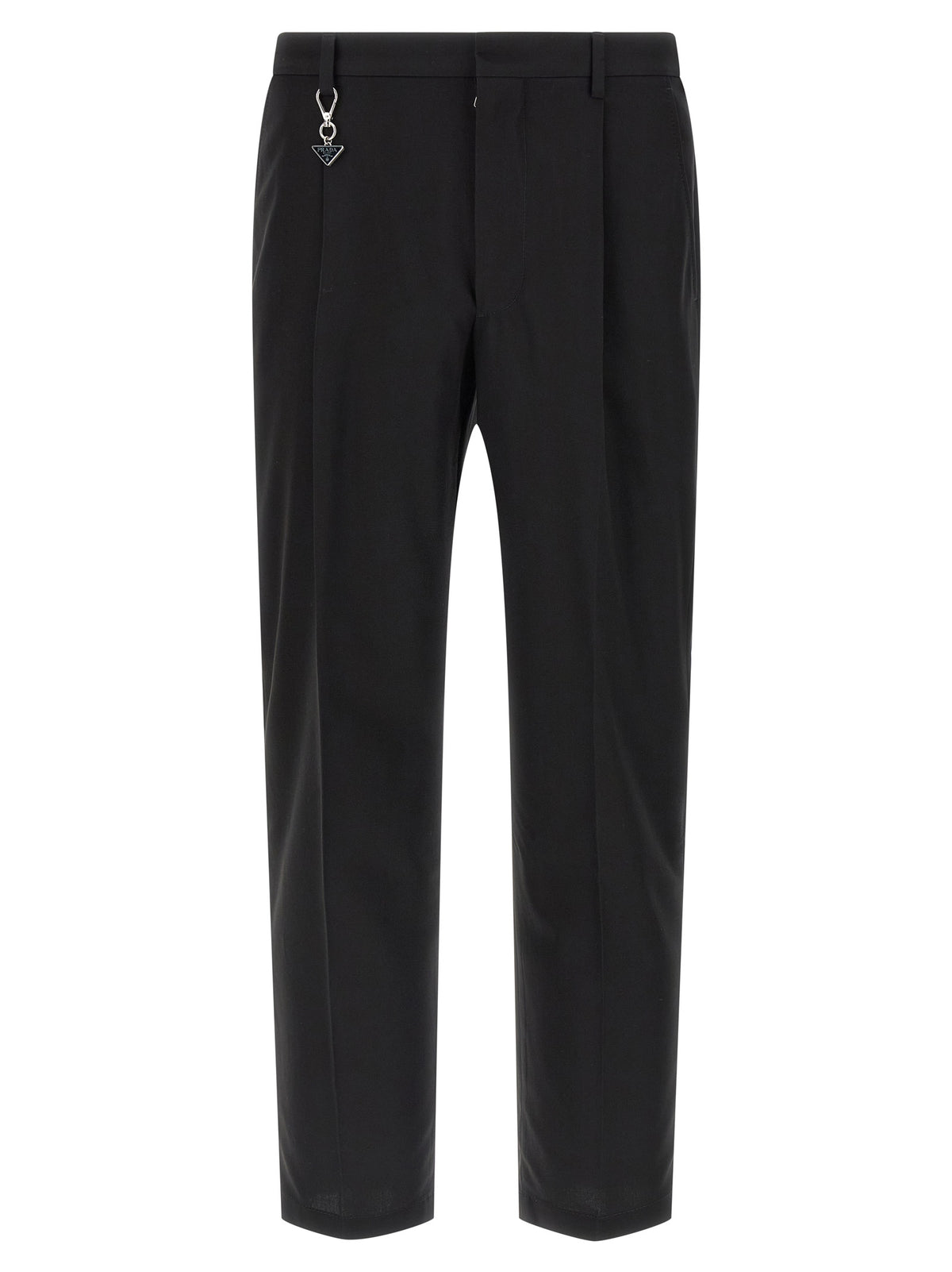 Prada Black Cotton Casual Pants