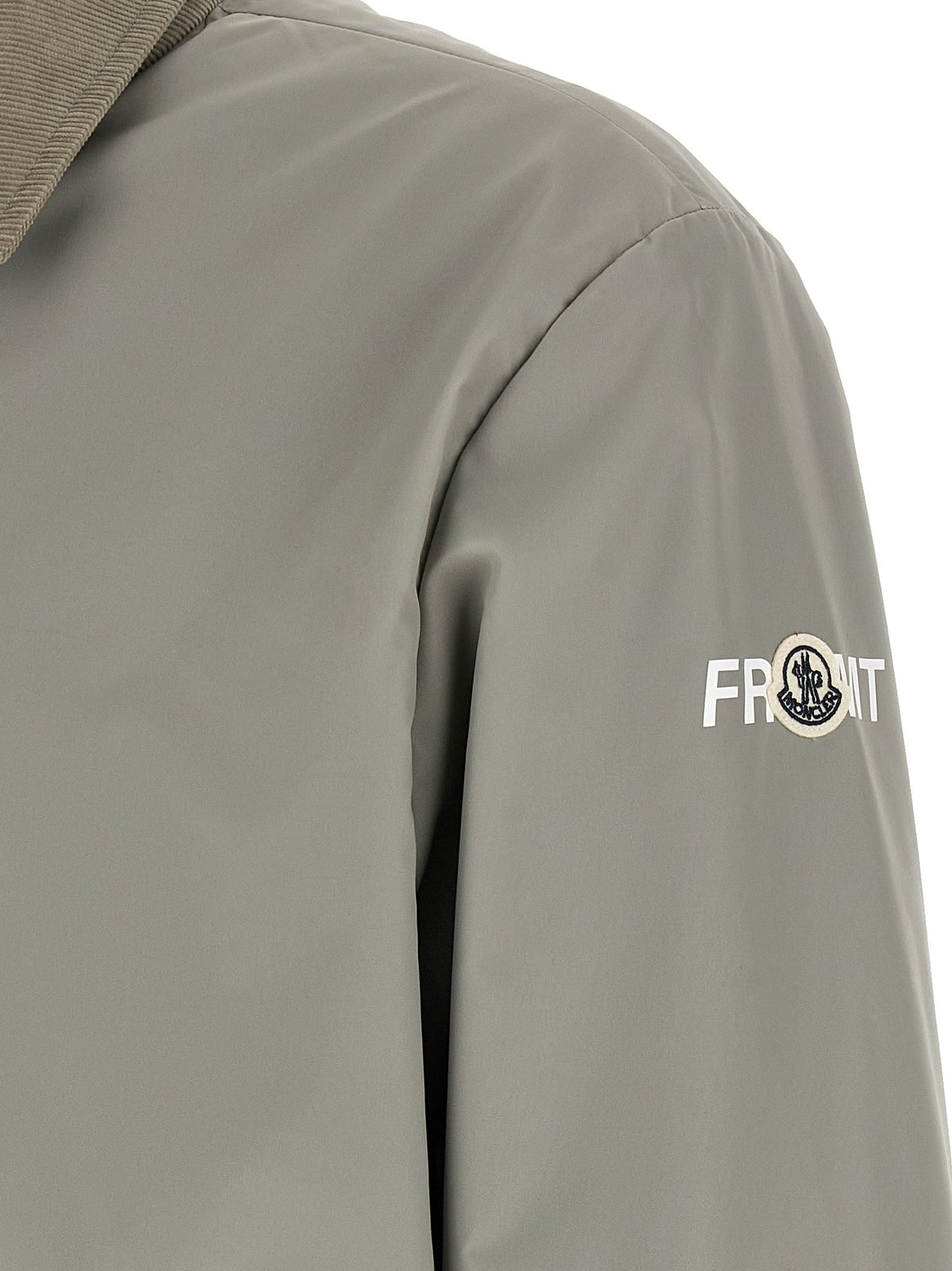 MONCLER GENIUS Gray Cotton Full-Length Jacket