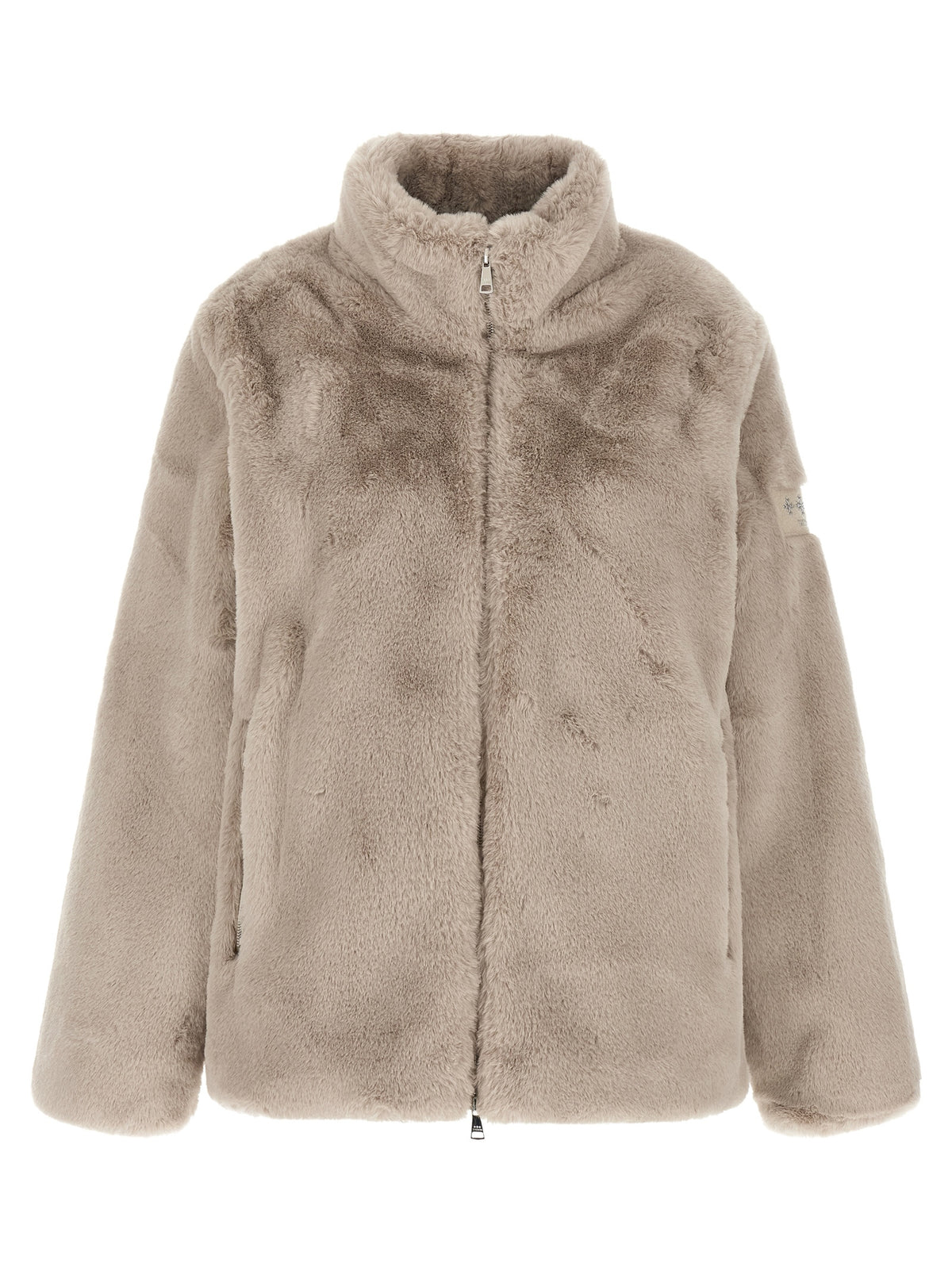 Tatras Beige Polyester Biker Jacket