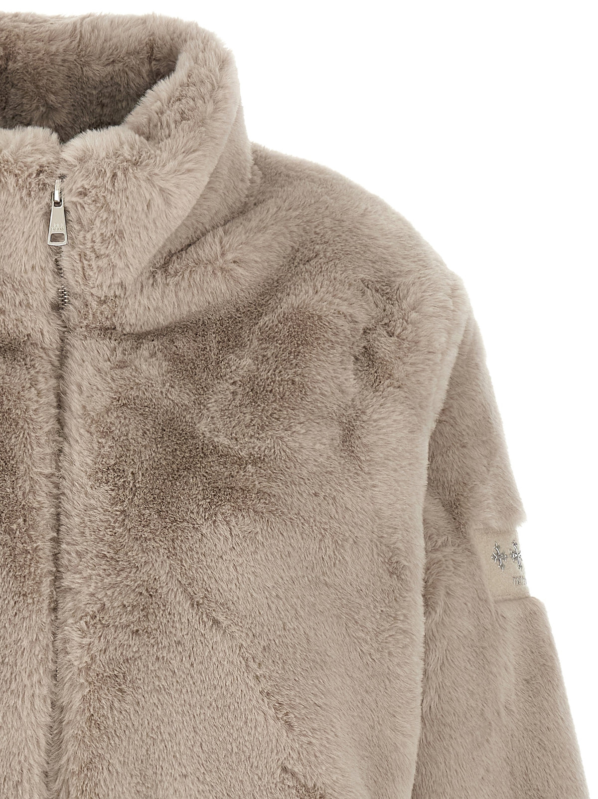 Tatras Beige Polyester Biker Jacket