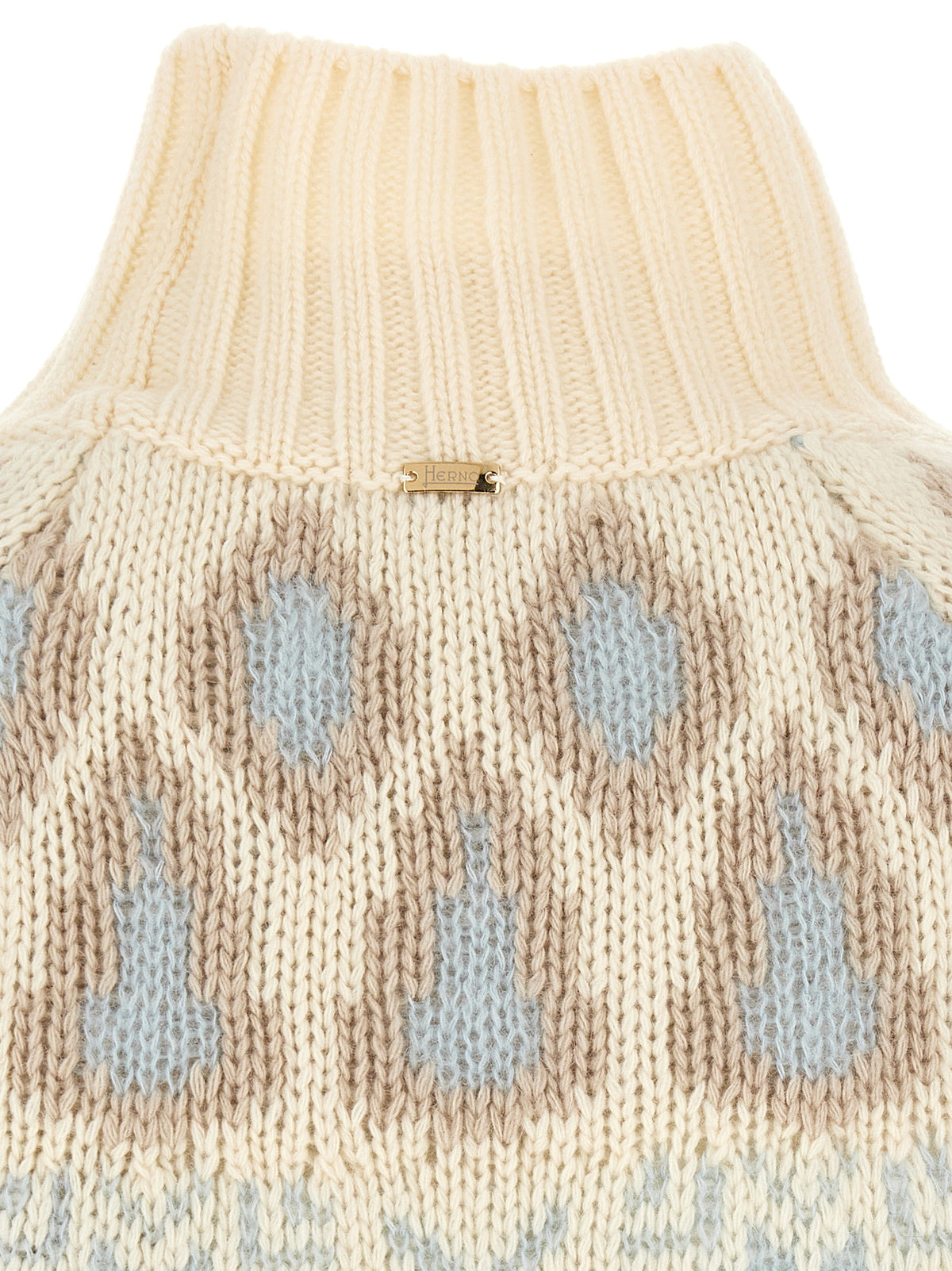 Herno Beige Wool Cardigan