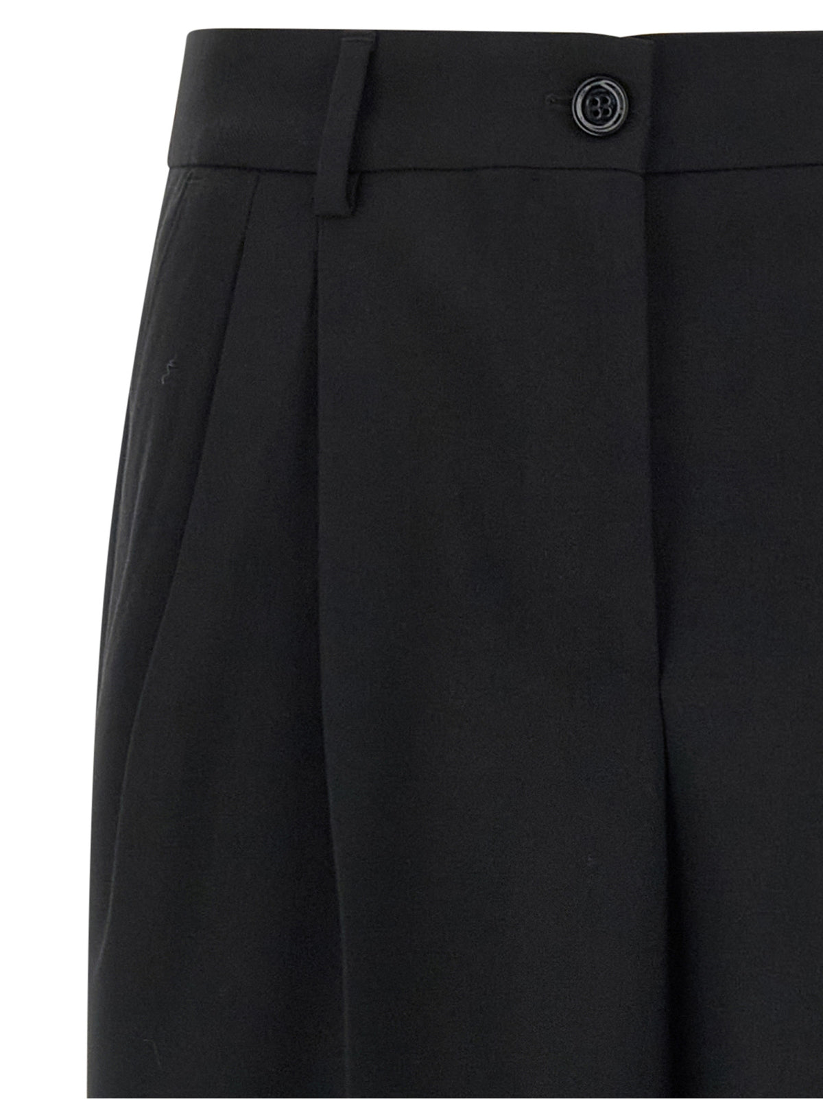 Dolce & Gabbana Black Virgin Wool Dress Pants